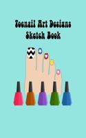 Toenail Art Design Ideas Sketch Book with Toe Nail Template Pages