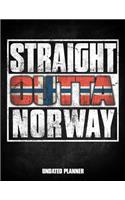 Straight Outta Norway Undated Planner