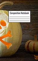 Composition Notebook: Halloween Themed October Pumpkin Journal For Kids Teens Adults Parents To Write Down Daily Notes