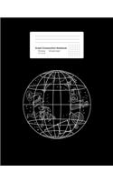 Graph Composition Notebook: Constellations on Celestial Sphere Retro Astronomy Gift - Black Math, Physics, Science Exercise Book - 5x5 Graph Paper - Gift For Kids, Teens, Boys,
