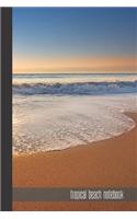 tropical beach notebook