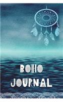 Boho Journal: 140 Lined Pages Softcover Notes Diary, Creative Writing, Class Notes, Composition Notebook - Dreamcatcher Blue Ocean