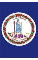 Virginia Flag 6x9 Journal Notebook
