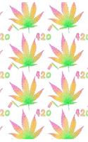 Bullet Journal: Weed 420 Marijuana Notebook, Dotted Grid, (5.5 x 8.5)