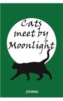 Cats Meet by Moonlight Journal