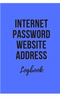Internet Password Website Address Logbook