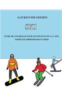 Livre de coloriage pour les enfants de 4 à 5 ans (Ski)
