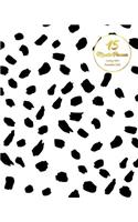 15 Months Planner October 2017 - December 2018, monthly calendar with daily planners, Passion/Goal setting organizer, 8x10", leopard black white: Effective long-term planner for passion/goal setting/happiness/gratitude 2018