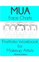 MUA Face Charts Portfolio Workbook for Makeup Artists Athena Edition