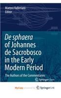 De sphaera of Johannes de Sacrobosco in the Early Modern Period