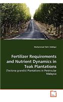 Fertilizer Requirements and Nutrient Dynamics in Teak Plantations