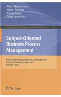 Subject-Oriented Business Process Management