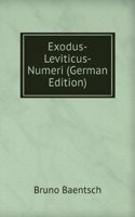 Exodus-Leviticus-Numeri (German Edition)