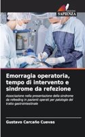 Emorragia operatoria, tempo di intervento e sindrome da refezione