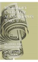 Microsoft Excel for Accountants 'part 3': MS Excel for Accountants(3 Part 3)