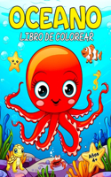 Oceano Libro de Colorear: 50 Simpáticos Imágenes Animales Marinos de Colorear para Niños y Adolescentes