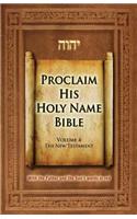Proclaim His Holy Name Volume 4 New Testament-KJV