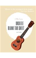 Ukulele Blank Tab Sheet