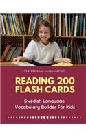 Reading 200 Flash Cards Swedish Language Vocabulary Builder For Kids