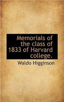Memorials of the Class of 1833 of Harvard College.