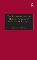 Beginnings of the Modern Philosophy of Music in England