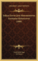 Indices Eorvm Qvae Monvmentorvm Germaniae Historicorvm (1890)