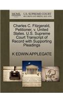 Charles C. Fitzgerald, Petitioner, V. United States. U.S. Supreme Court Transcript of Record with Supporting Pleadings