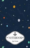 Notebook Journal: Space: Pocket Notebook Journal Diary, 120 Pages, 8 X 10 (Dot-Grid, Graph, Lined, Blank No Lined Notebook Journal)