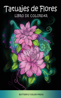 Tatuajes de Flores Libro de Colorear