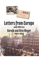 Letters from Europe and Africa, 1924-1926