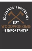 Notebook: Woodworker College Ruled 6x9 120 Pages