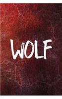 Wolf: Werewolf Notebook Journal Composition Blank Lined Diary Notepad 120 Pages Paperback Red