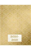 2020-2021 Financial Year Diary Planner: Week on Two Pages - Ideal Tax Return Helper - Large 8.5"x 11" Size - Gorgeous Gold Cover