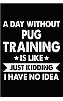 A Day Without Pug Training Is Like Just Kidding I Have No Idea