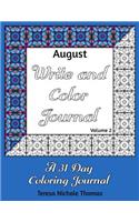 August Write and Color Journal - Volume 2