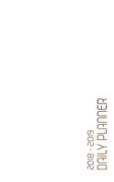 2018 - 2019 Daily Planner