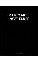 Milk Maker Love Taker: Two Column Ledger