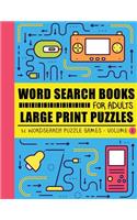Word Search Books for Adults Large Print: 52 Word Search Puzzle Books for Adults (volume 1) - Special Word Search Jumbo Size (word search for adults)