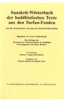 Sanskrit-Worterbuch Der Buddhistischen Texte Aus Den Turfan-Funden. Lieferung 10