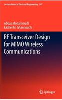 RF Transceiver Design for MIMO Wireless Communications