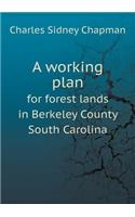 A Working Plan for Forest Lands in Berkeley County South Carolina