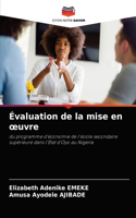 Évaluation de la mise en oeuvre