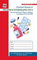 Practical Manual of PHARMACOTHERAPEUTICS For Second Year Diploma Pharmacy Students According To PCI, ER 2020