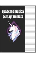quaderno musica pentagrammato