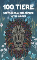 Stressabbau Malbücher - Natur und Tier - 100 Tiere