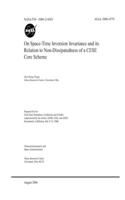 On Space-Time Inversion Invariance and its Relation to Non-Dissipatedness of a CESE Core Scheme