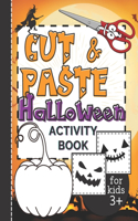 Cut & Paste Halloween Activity Book for Kids 3+