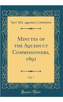 Minutes of the Aqueduct Commissioners, 1891, Vol. 7 (Classic Reprint)