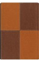 NIV, Thinline Reference Bible, Large Print, Leathersoft, Tan/Brown, Red Letter Edition