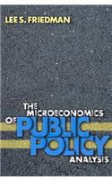 Microeconomics of Public Policy Analysis